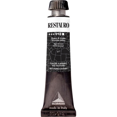 Maimeri Varnish Restauro Боя за реставрация Titanium White 018 20 ml 1 бр (M3302018)