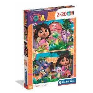 Clementoni Puzzle 2x20 Super Kolor Dora