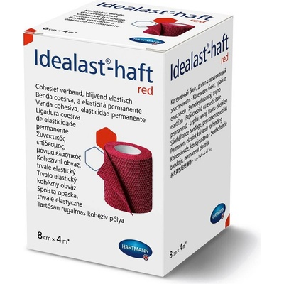 Hartmann Idealast-haft color 8 cm x 4 m obinadlo elastické červené