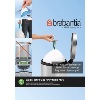 Brabantia Торбички за боклук Brabantia размер G 30 л 40 бр (375668)