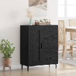 vidaXL Служебен шкаф с чекмедже Черния дъб 69, 5 x 34 x 90 см (881638)