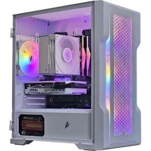 ALLRIGS Геймърски компютър ALLRIGS Zentra Frost Core - RTX 5060 8GB, AMD Ryzen 5 7500F, 16GB DDR5, 512GB NVMe, 650W, въздушно охлаждане, WiFi (AR-ZENTRA-F-5060-16-512-WIFI)