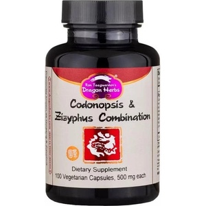 Dragon Herbs Codonopsis & Zizyphus Combination, 100 капсули, Dragon Herbs (003188 (318) DH)