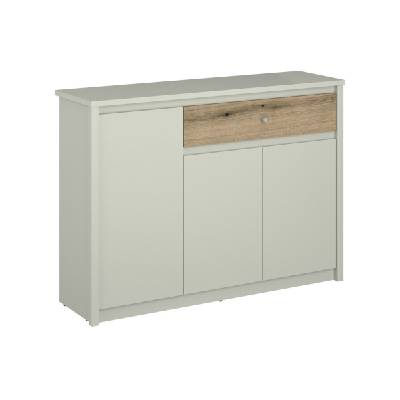 Шкаф с три врати и чекмедже karin kom 3d1s кашмир / дъб евок