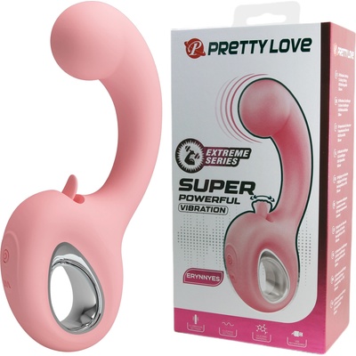 Pretty Love Erynnyes Extreme Series G-Spot Super Powerfull Vibration Dual Massager Pink