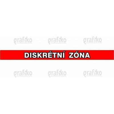 Grafiko | Diskrétní zóna Červená/bílá 1180x100mm