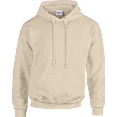 Gildan Unisex mikina s kapucňou G18500 Sand