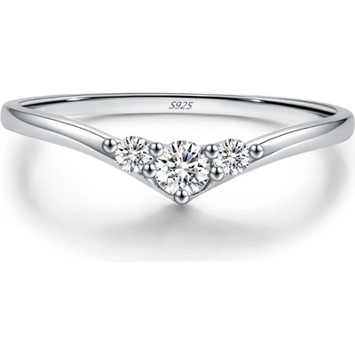 Olivie Stříbrný prsten MOISSANITE 9486