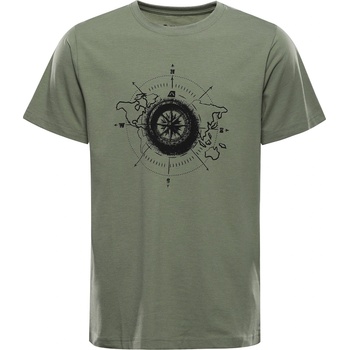 ALPINE PRO Мъжка памучна тениска ALPINE PRO MOROL oil green вариант pa ALPINE PRO | Zelen | МЪЖЕ | S