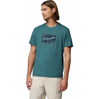 Columbia pánské triko Parsons Point SS Graphic Tee tyrkysová