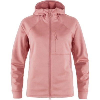 Fjällräven Abisko Grid Fleece Hoodie W Dusty Rose