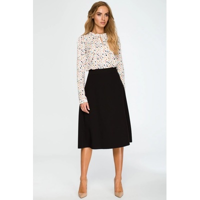 S133 A-line midi skirt čierna