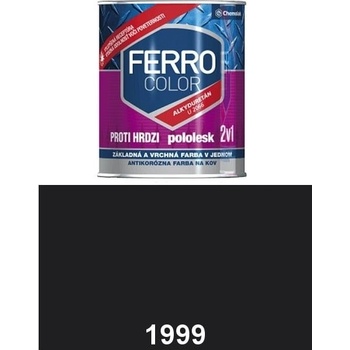 Chemolak Ferro Color U 2066 1999 čierna pololesk 0,75L