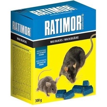 RATIMOR Brodifacoum wax blocks, na myši a potkany 300 g parafínové kocky