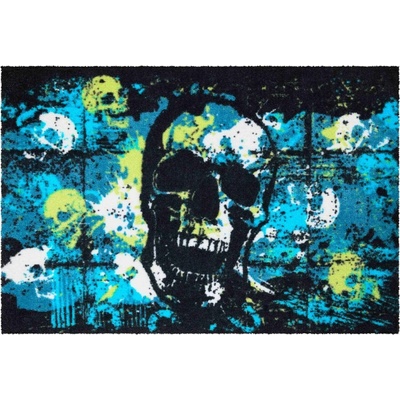 Grund MORMOR sivomodro žltá 50 x 70 cm