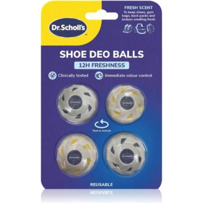 Scholl Dr. Scholl's 12 Hour Freshness ароматизатор за обувки топче 4 бр