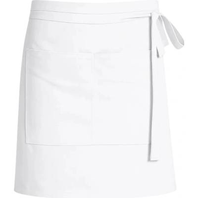 CG Workwear Gastro zástěra Roma s kapsami odolná proti pomačkání Bílá CGW1262