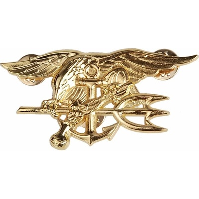 Odznak NAVY SEALS zlatavý