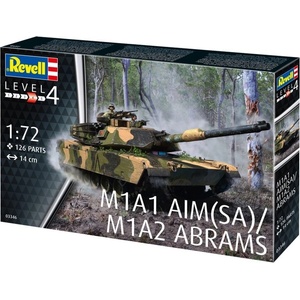 Revell Сглобяем модел, Revell, M1A1 AIM(SA)/ M1A2 Abrams, 126 части
