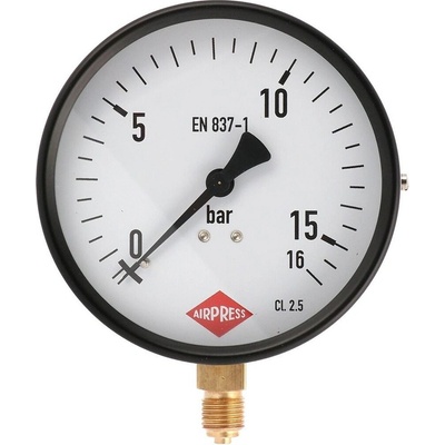 Airpress Manometer 100 mm profesionálny pre tlakovú nádobu