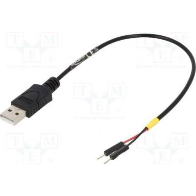 Delock 85401 USB A vidlice kolíkový konektor 1pin x2 0,2m černý