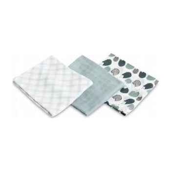 Sensillo BAMBOO DIAPER 3-pack HEDGEHOG BLUE 70X80