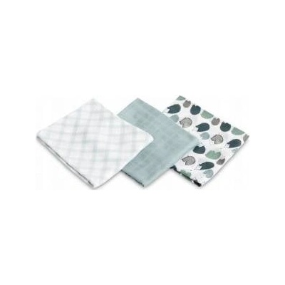 Sensillo BAMBOO DIAPER 3-pack HEDGEHOG BLUE 70X80