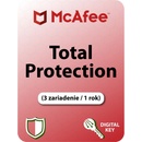 Antivírusy McAfee Total Protection 3 lic. 12 mes.