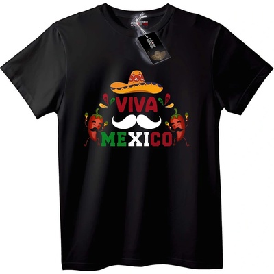 NOONEBRAND Тениска Viva Mexico сомбrero - M, Black