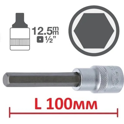 Bgs technic; jbm; vigor; ks tools Шестограми l100мм на вложка 1/2" от 6.80 лв