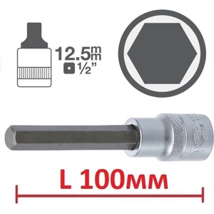 Bgs technic; jbm; vigor; ks tools Шестограми l100мм на вложка 1/2" от 6.80 лв