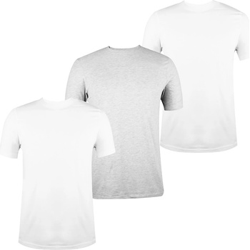Image 1 of Donnay Мъжка тениска Donnay 3 Pack T Shirts Mens - White/GreyM/Wht