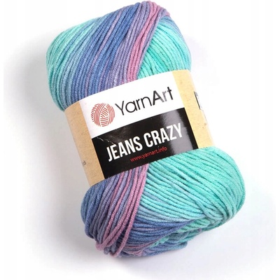 Priadza YarnArt Jeans Crazy 50g 8203 ružová fialová bavlna