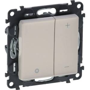 LEGRAND Димер бутонен R3-400W L3-400VA LED3-125VA цвят крем Valena Life /до изчерпване/ - 752262 (752262)