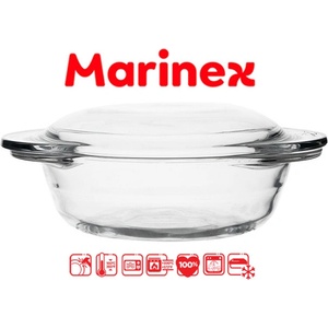 Marinex Кръгла йенска тенджера 1л 20/16/7.7СМ. 1л. 6455 (ek-crh2)