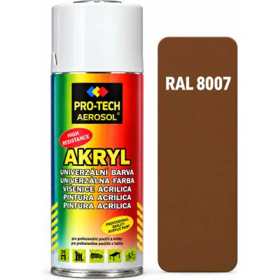 PRO-TECH akrylová farba v spreji 400 ml hnedožltá svetlá