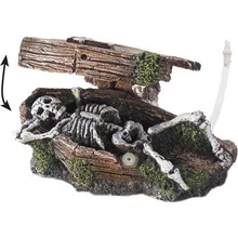 Europet Bernina Aqua Della Coffin w. Skeleton 14,5x9x7 cm