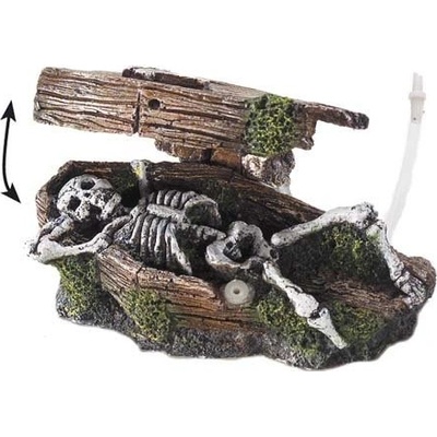 Europet Bernina Aqua Della Coffin w. Skeleton 14,5x9x7 cm