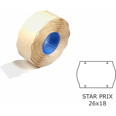 Etikety cenové 26x18 STAR PRIX biele