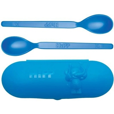 Hipp Spoons Set cestovní pouzdro 1 ks a lžička 2 ks