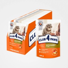 Club4Paws premium mačky s králikom v želé 24 x 100 g