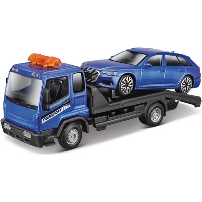 Bburago Tow Truck a Audi modrá 1:43