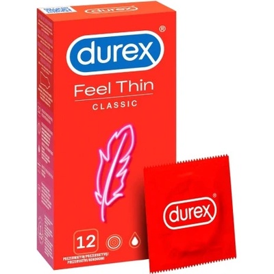 Durex 12 бр. Тънки презервативи Durex Feel Thin