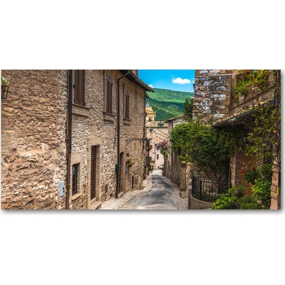 Foto obraz sklo tvrzené očarujúce ulička 100x50 cm