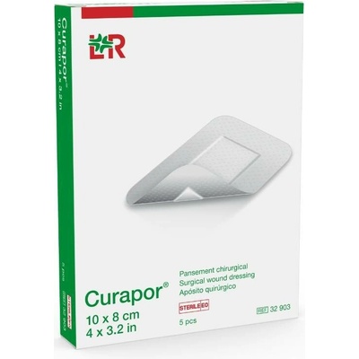 Curapor Chirurgická náplast sterilní 8 x 10 cm 5 ks