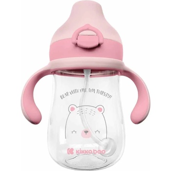 KikkaBoo Тританова чаша с мек накрайник KikkaBoo Bear with Me - 300 ml, розова (31302020101)