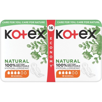 Kotex Natural Normal vložky 16 ks