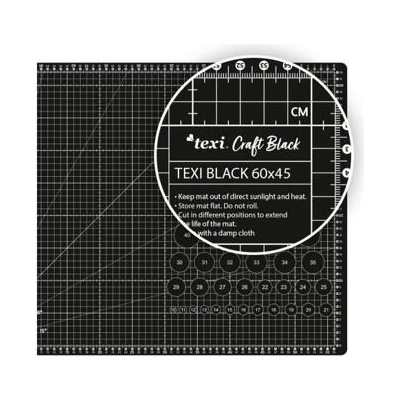Řezací podložka TEXI BLACK 5 vrstvá velikost 60 x 45 cm – Sleviste.cz