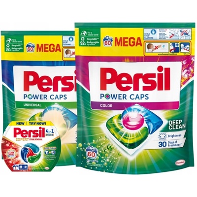 Persil Power Caps pracie kapsuly Mix 2 x 60 PD + Darček
