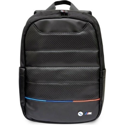 BMW BMBP15PUCARTCBK Carbon&Nylon Tricolor Чанта за лаптоп, 16", черен (BMW412)